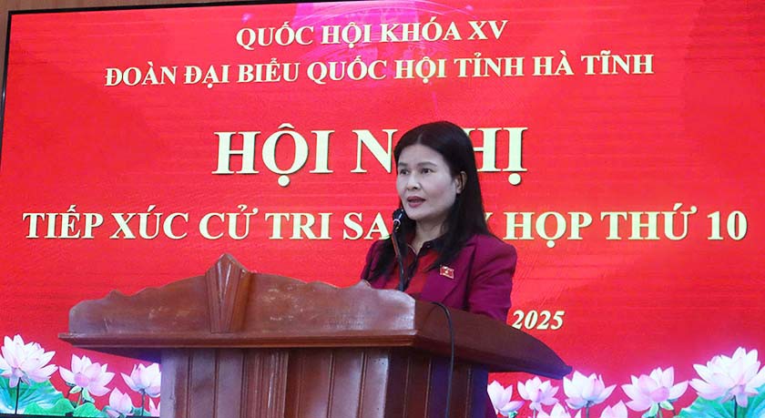 Cử tri phường Vũng Áng kiến nghị nhiều vấn đề về đất đai, hạ tầng tại buổi tiếp xúc ĐBQH tỉnh