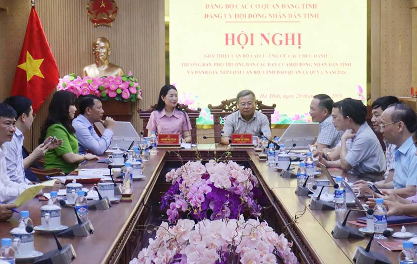 Đảng ủy HĐND tỉnh tổ chức hội nghị thực hiện quy trình giới thiệu nhân sự ứng cử Trưởng, Phó các Ban HĐND tỉnh