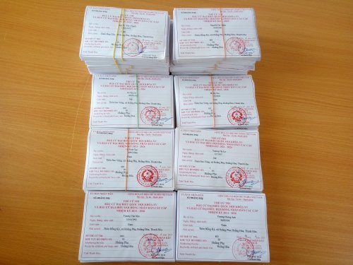 Cách thức ghi Thẻ cử tri