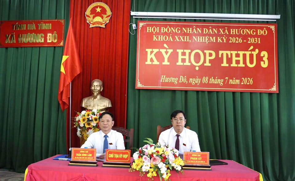 HĐND xã Hương Đô khai mạc Kỳ họp thứ 3, quyết nghị nhiều nội dung phát triển KT-XH