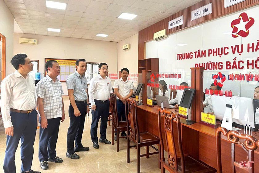 Phường Bắc Hồng Lĩnh (mới) vận hành thử nghiệm kỳ họp HĐND lần thứ nhất và Trung tâm Phục vụ hành chính công