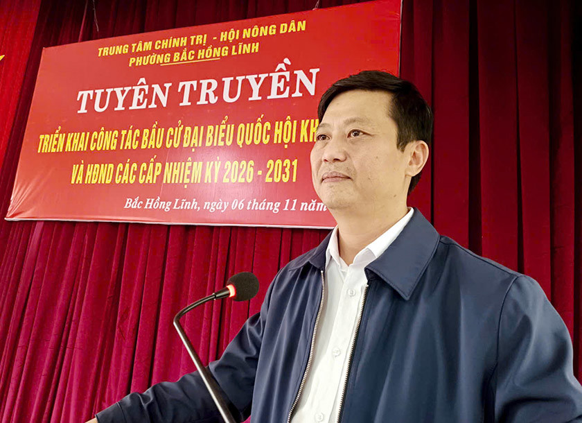 Phường Bắc Hồng Lĩnh tăng cường tuyên truyền về bầu cử đại biểu Quốc hội và HĐND các cấp