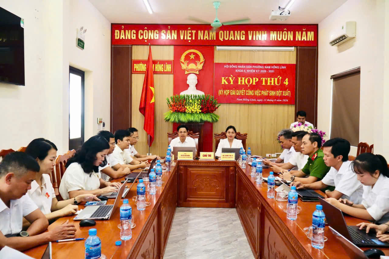 Hội đồng nhân dân phường Nam Hồng Lĩnh: Họp đột xuất thông qua 2 nghị quyết quan trọng