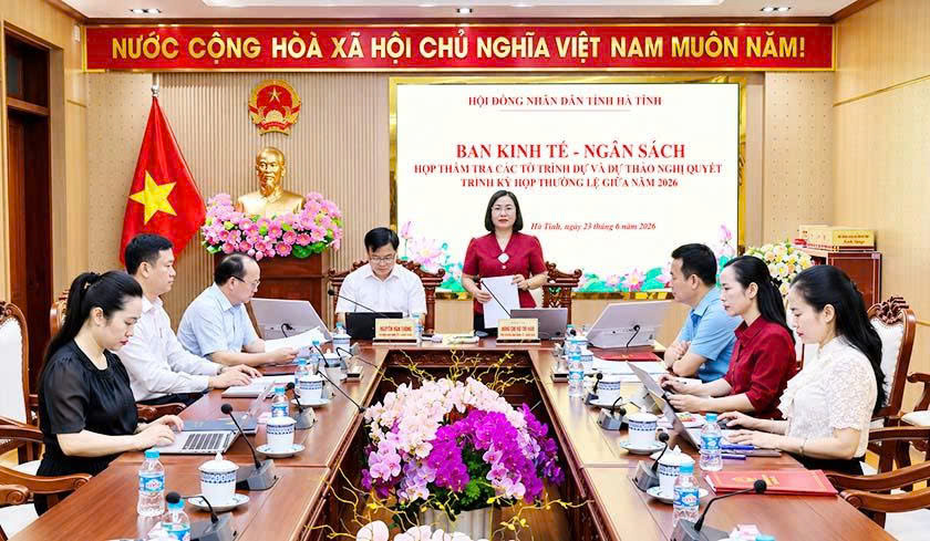 Hoàn thiện các báo cáo thẩm tra lĩnh vực kinh tế - ngân sách trình kỳ họp HĐND tỉnh