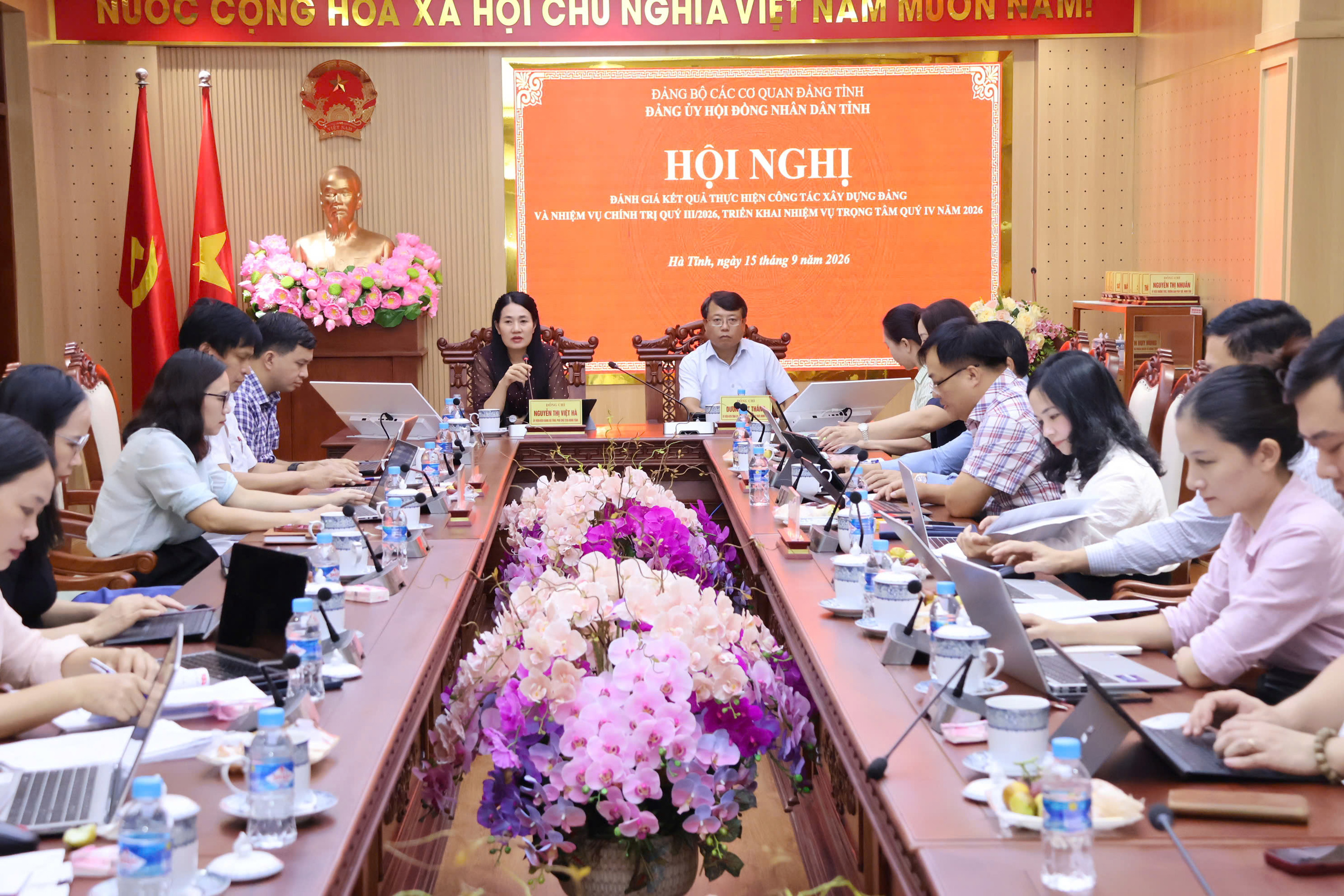 Đảng ủy HĐND tỉnh đánh giá kết quả công tác quý III, triển khai nhiệm vụ trọng tâm những tháng cuối năm