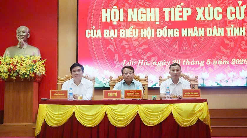 Phó Chủ tịch Thường trực HĐND tỉnh tiếp xúc cử tri các xã Lộc Hà, Mai Phụ, Đông Kinh