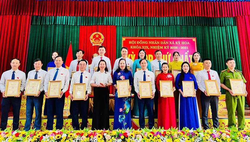 HĐND xã Kỳ Hoa bầu các chức danh chủ chốt nhiệm kỳ 2026–2031